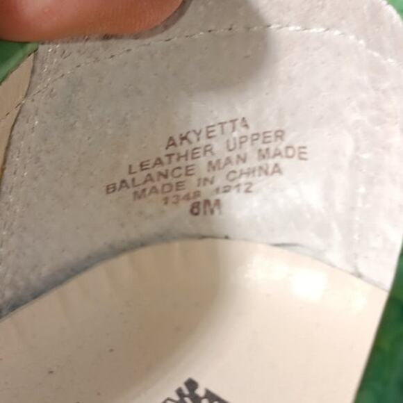 Anne Klein Akyetta Green Croc Embossed Leather Loafers 8M Gold Chain Slip On - Picture 5 of 5